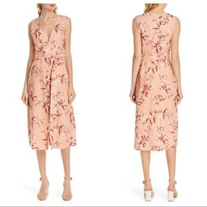 NWT JOIE Ethelda Floral Midi Linen Dress